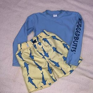 Boys Rash guard and Swim Trunks